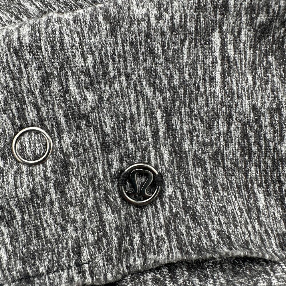 Lululemon Vinyasa Wrap Scarf 2 Set Gray Black One Size Herringbone Heathered EUC - Picture 5 of 10